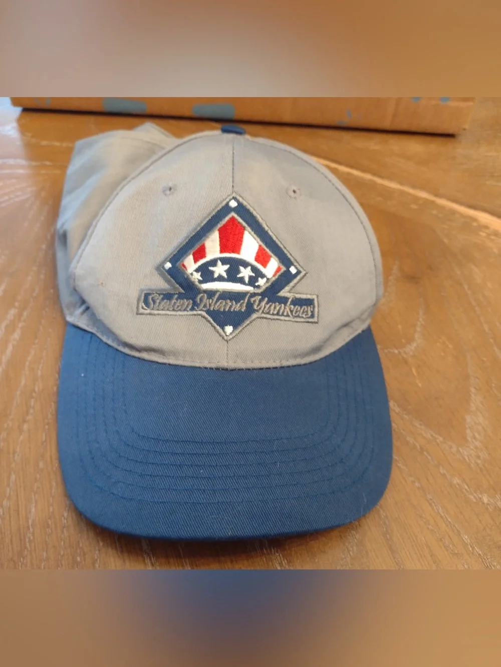 Staten Island Yankees Two-Tone Baseball Cap - Light Gray & Blue